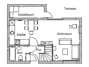 Erdgeschoss Haus Grevelingen